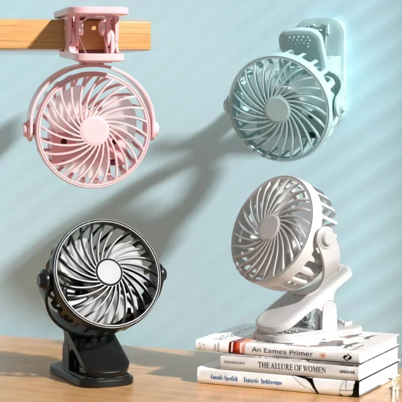 Smart Home Pc - Draagbare clip-on ventilator USB bureauventilator 3