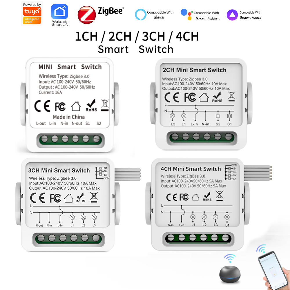 Smart Home Ikea - Tuya Zigbee 3.0 Smart Switch 1/2/3/4-weg