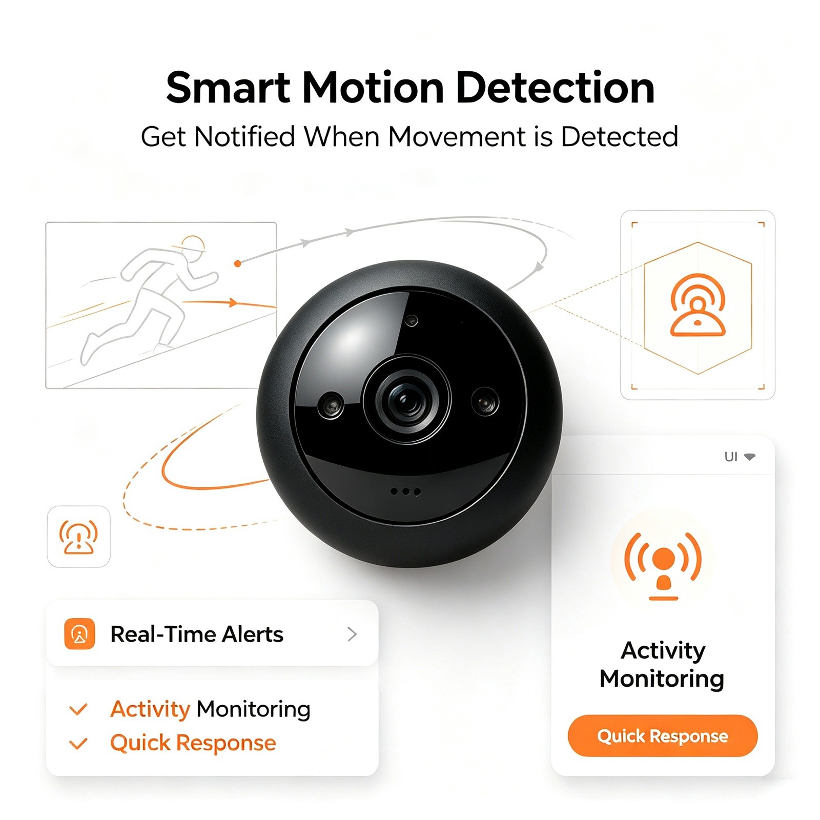 Smart Home Devices Images - WQ31 Indoor Smart Surveillance Monitoring Equipment: