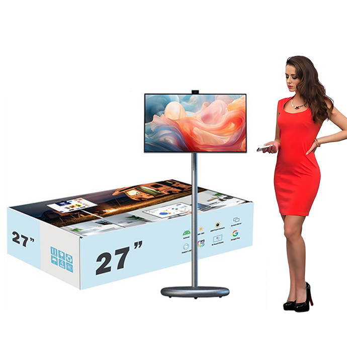 Smart Home Speaker - Slim draagbaar tv-scherm mobiel LCD digitaal