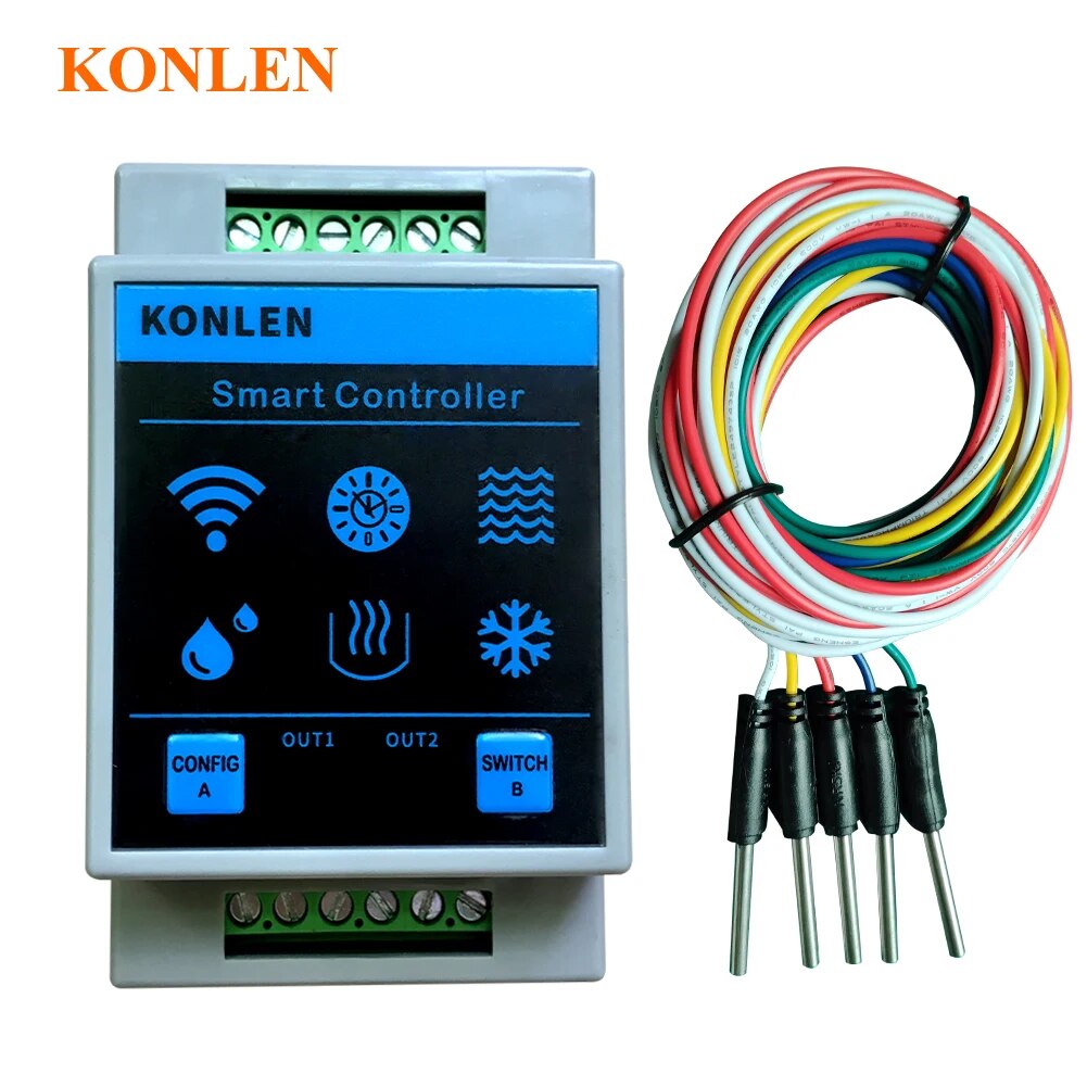 Smart Home Water Level Sensor - KONLEN Tuya Waterniveausensor WIFI Controller Smart
