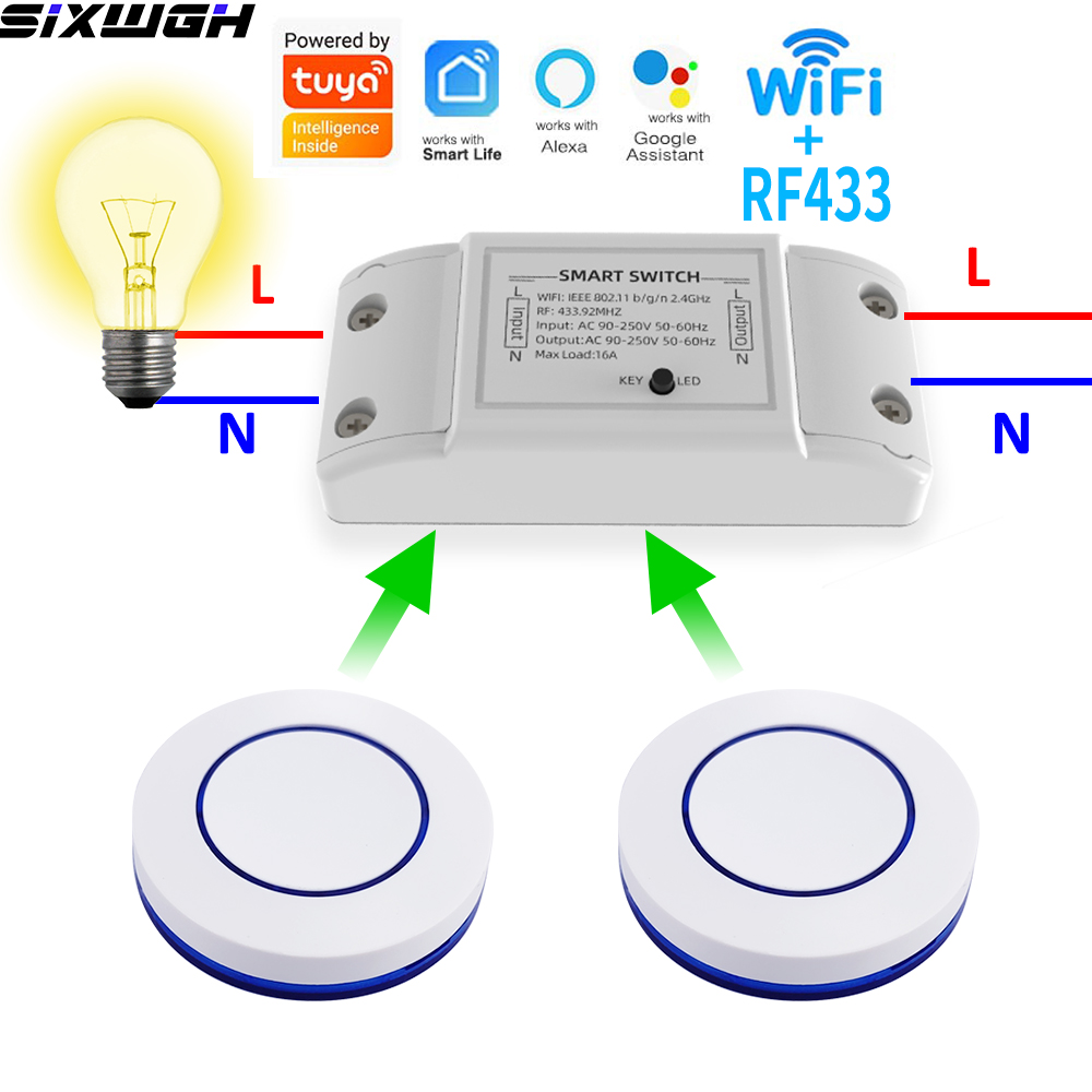 Smart Home Ikea - 16A WiFi Tuya Smart Switch Draadloze