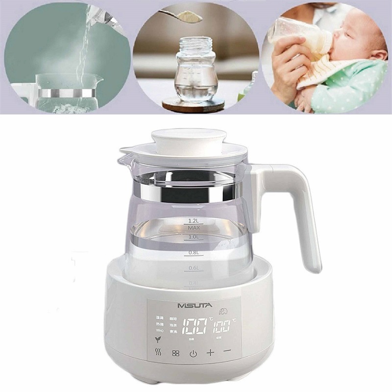 Home Smart Kettle - 1.2L elektrische waterkoker met temperatuurregeling, slimme
