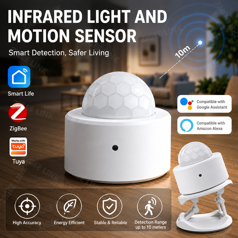 Zigbee Motion Sensor - ZigBee 3.0 PIR-bewegingssensor Draadloos Smart Home-beveiligingsalarm