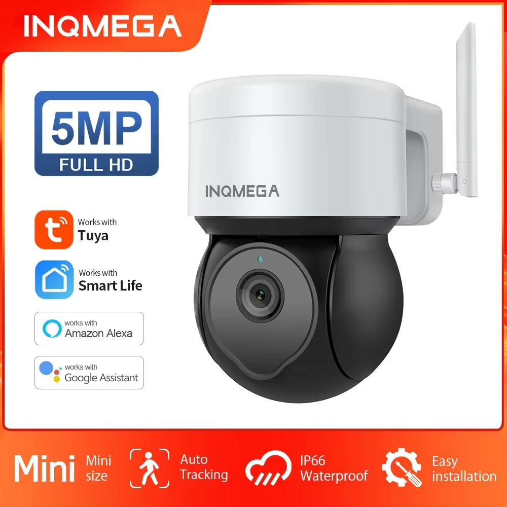 Smart Home Os - INQMEGA 5MP Tuya Outdoor PTZ-camera Ai