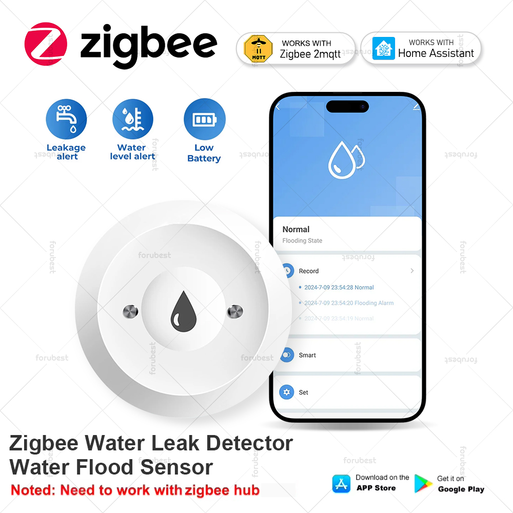 Smart Home Water Level Sensor - Smart Zigbee Waterlekkage Sensor Alarm Waterniveau