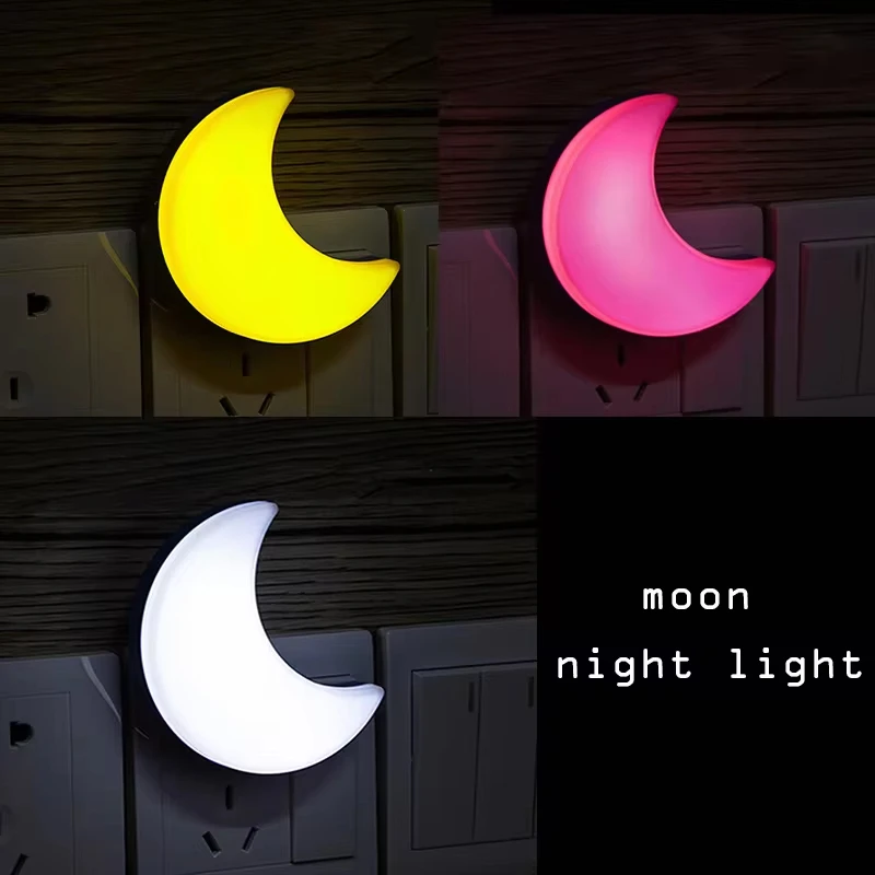 Smart Baby Night Light - 220V Maan Nachtlampje EU Stekker Insteekbaar