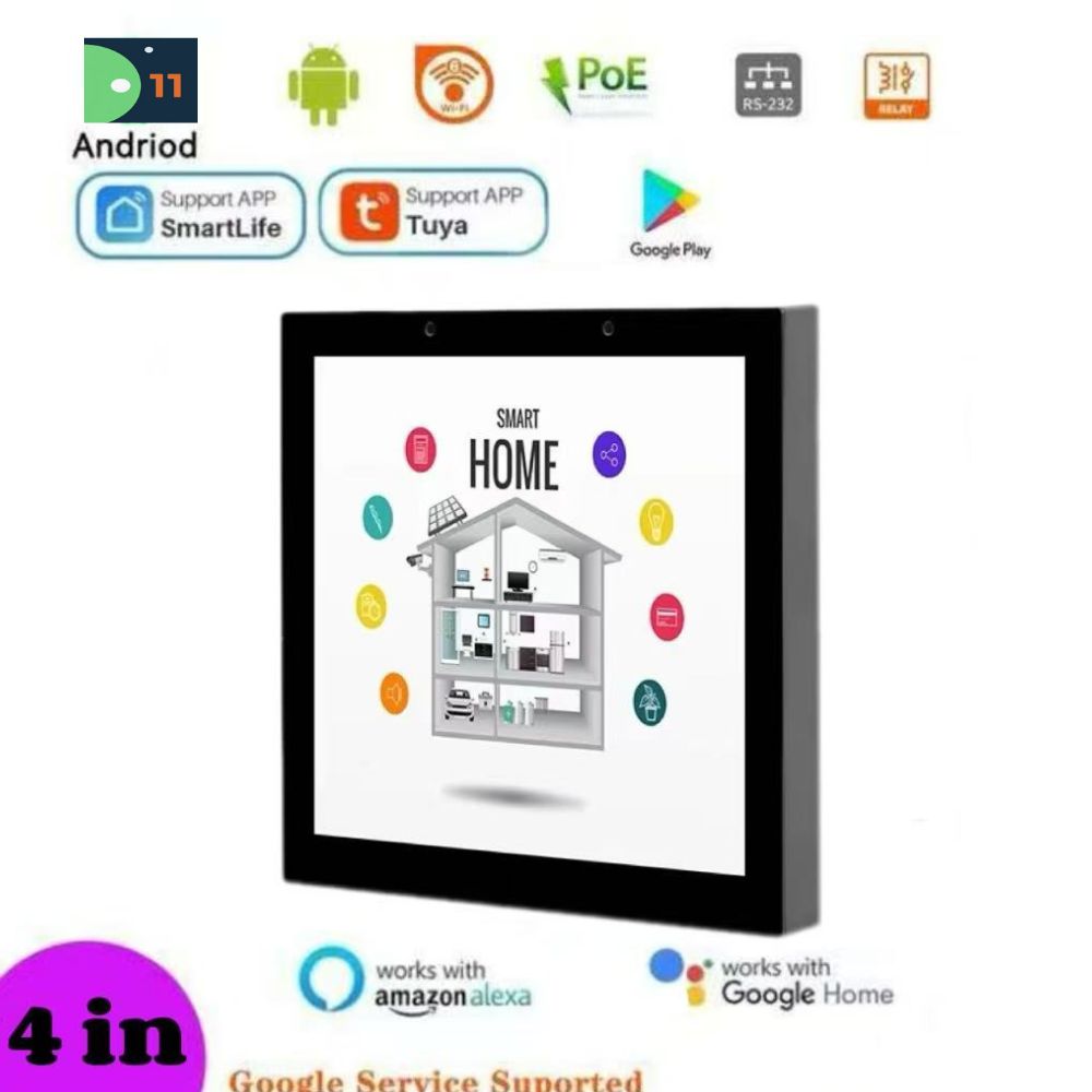 Smart Home Os - 2025 Nieuwe 4 Inch POE Tablet