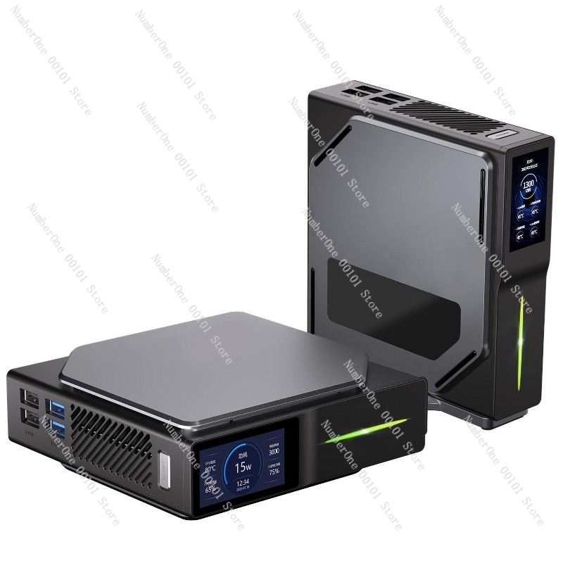 Smart Home Pc - Minicomputer met slimme temperatuurweergave, compacte stille