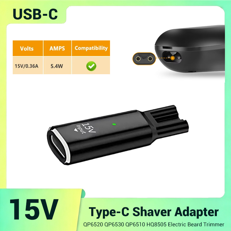 Smart Home Philips - 15V USB-C veilige stabiele mini-oplaadadapter voor