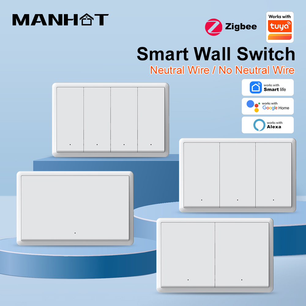 Smart Home Ikea - MANHOT ZigBee3.0 Smart Switch Geen neutrale