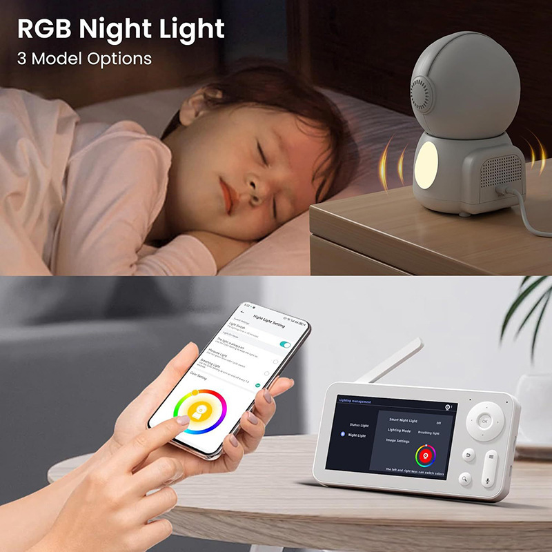 MY07 4,3 inch AI babyfoon nach - Smart Baby Night Light recensie en prijs