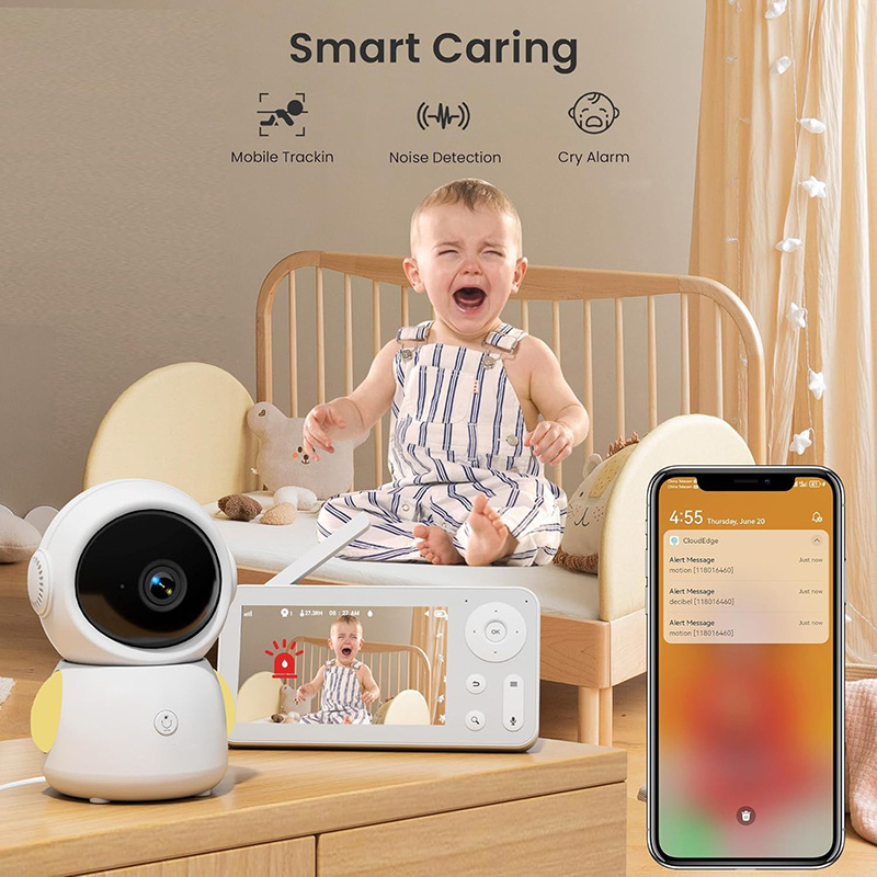 MY07 4,3 inch AI babyfoon nach - Smart Baby Night Light recensie en prijs