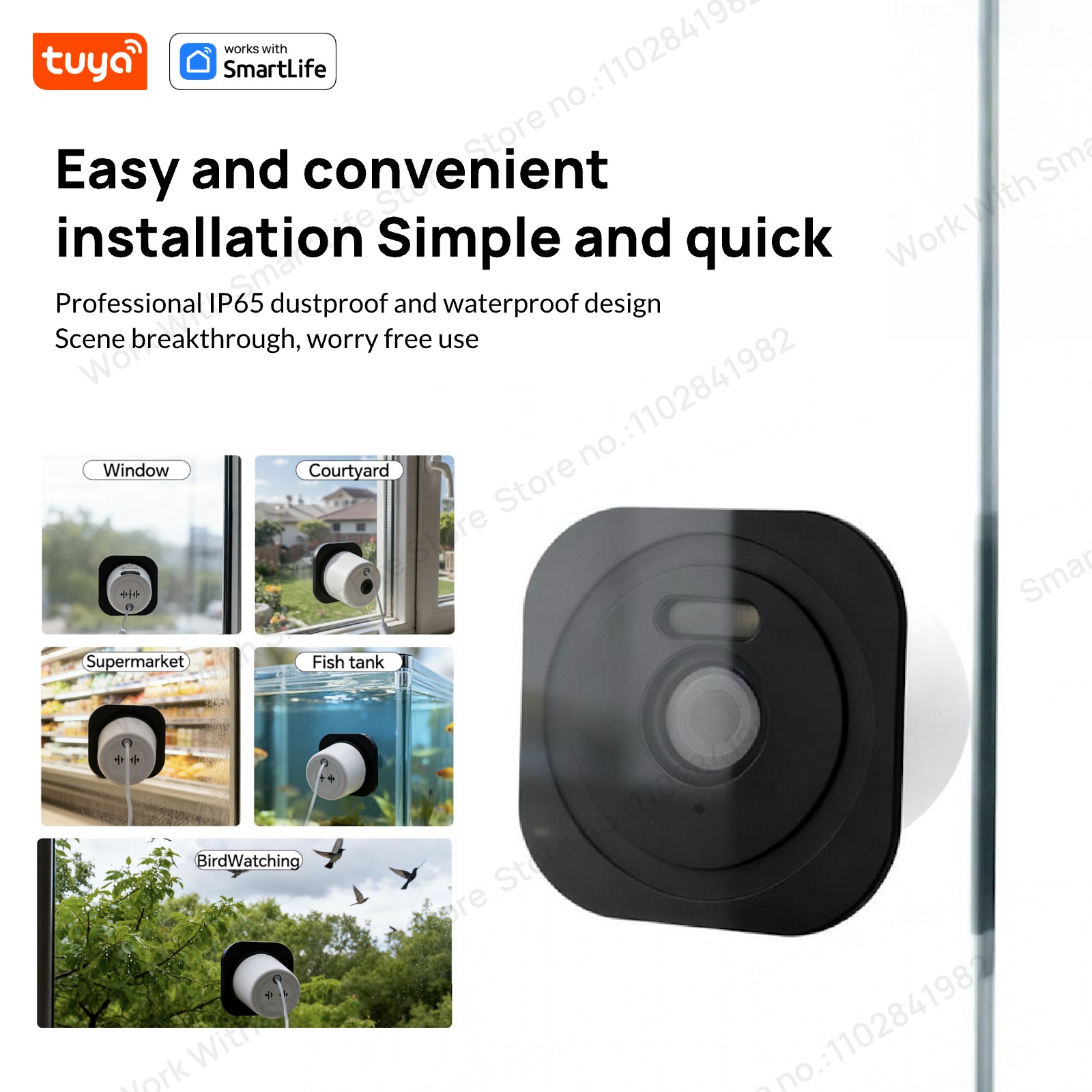 3MP 2K Tuya-raamcamera, 2,4 GH - Smart Home Os recensie en prijs