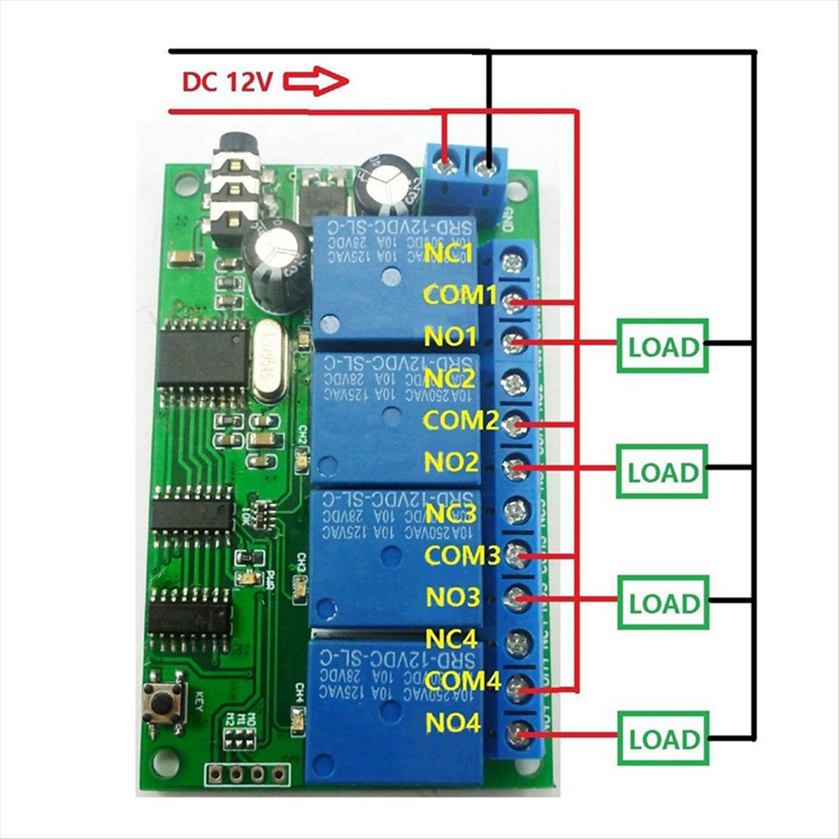 4-kanaals relais DTMF-toonsign - Smart Home With Plc recensie en prijs