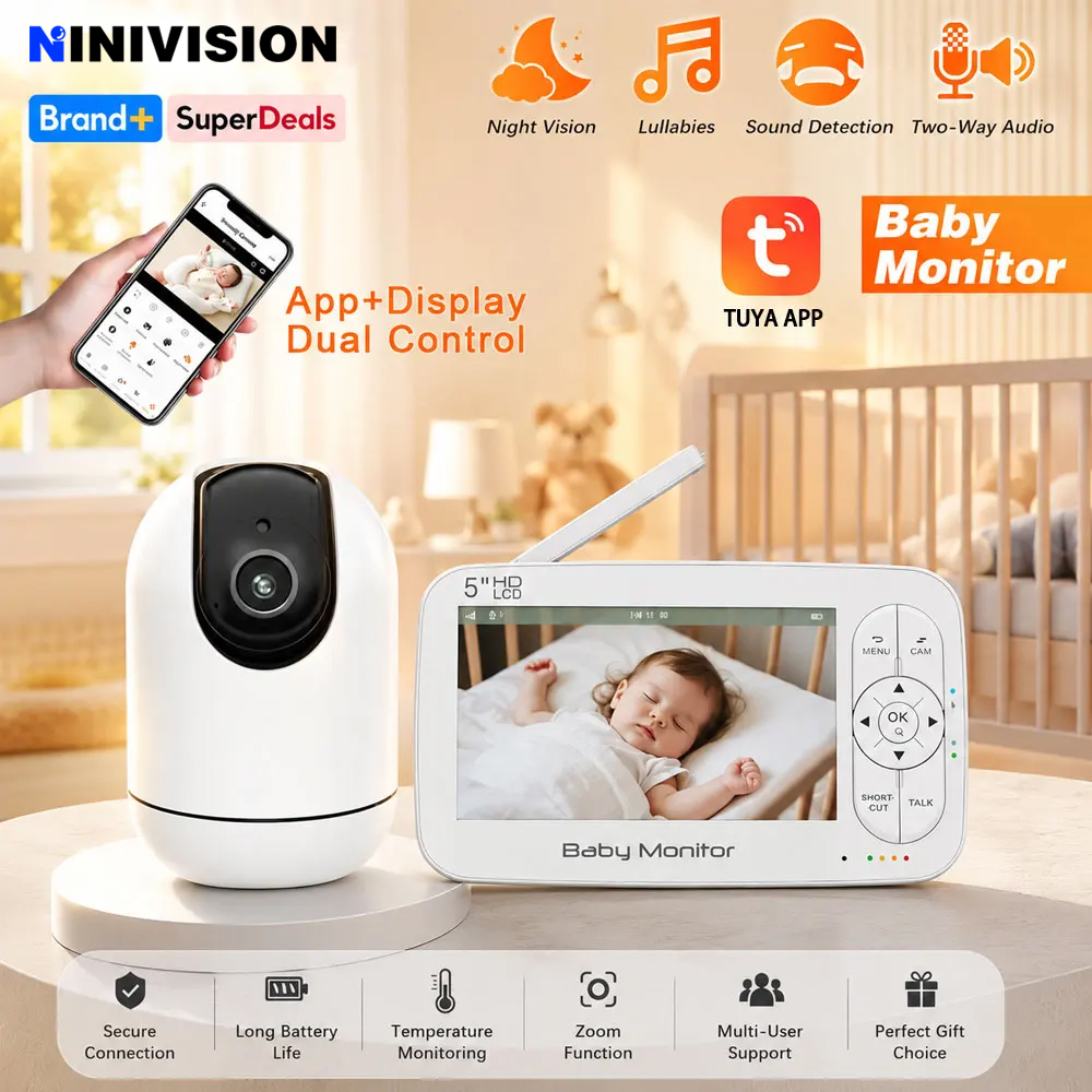 Slimme WiFi Babyfoon met 5 inc - Smart Baby Night Light recensie en prijs