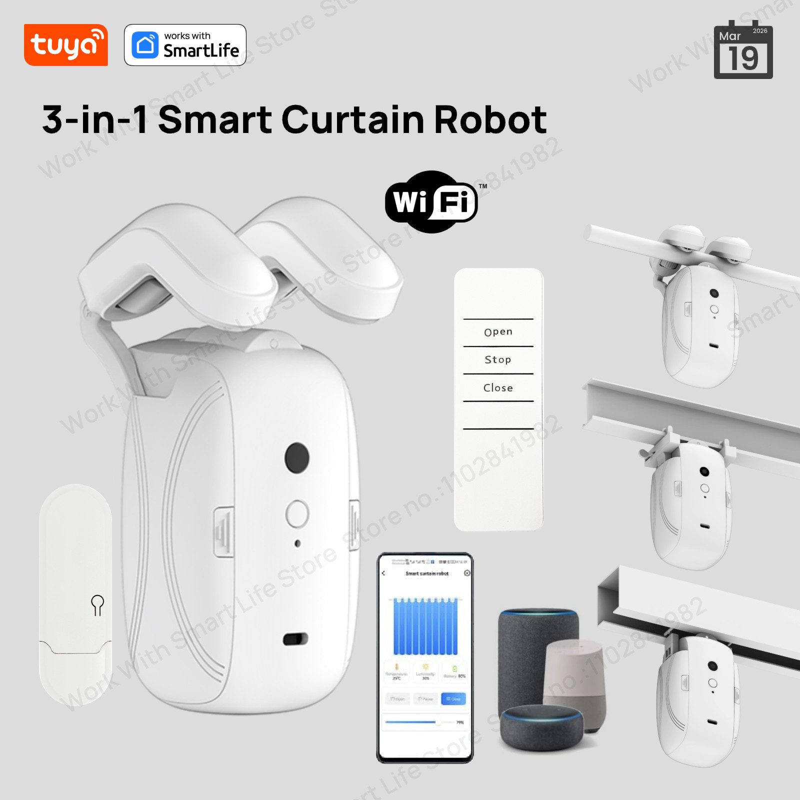 1/2 stuks Tuya Smart WiFi gord - Smart Home Website recensie en prijs