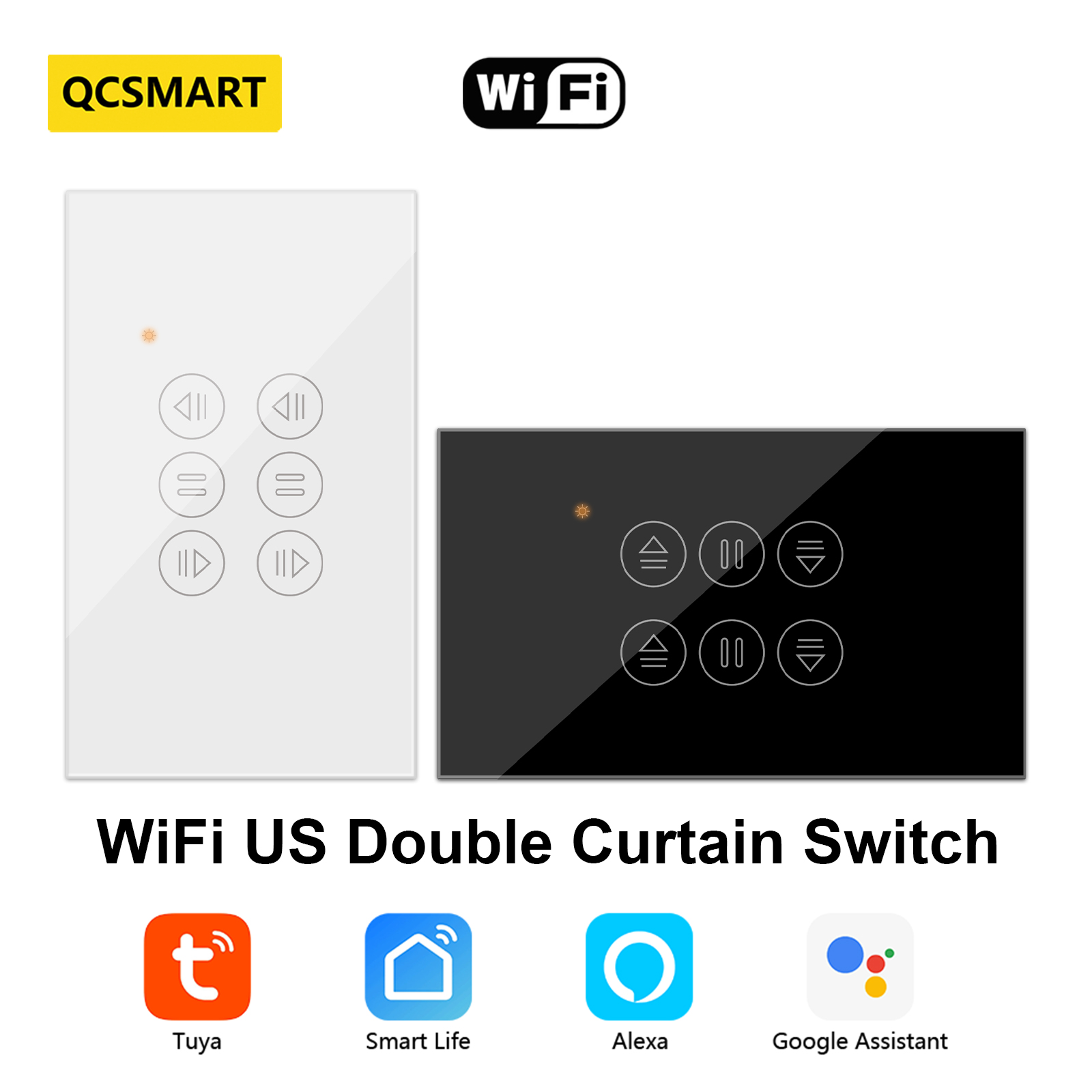 QCSMART WiFi Dubbel Gordijn US - Universal Remote Smart Home recensie en prijs