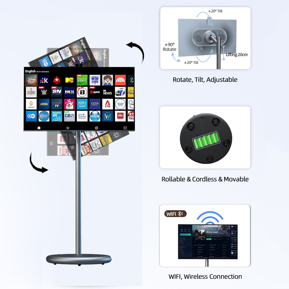 Slim draagbaar tv-scherm mobie - Smart Home Speaker recensie en prijs