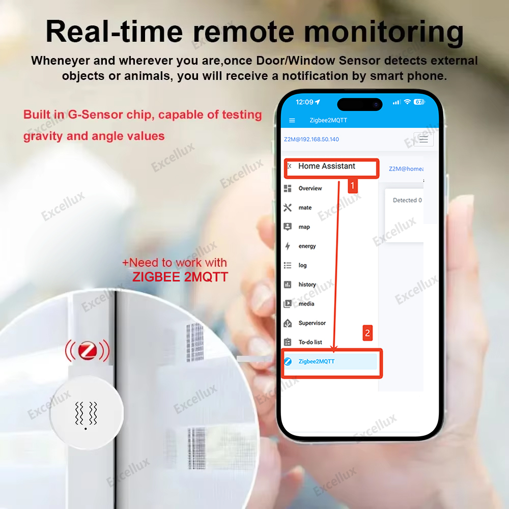 Zigbee 3.0 slimme trillingssen - Zigbee Motion Sensor recensie en prijs