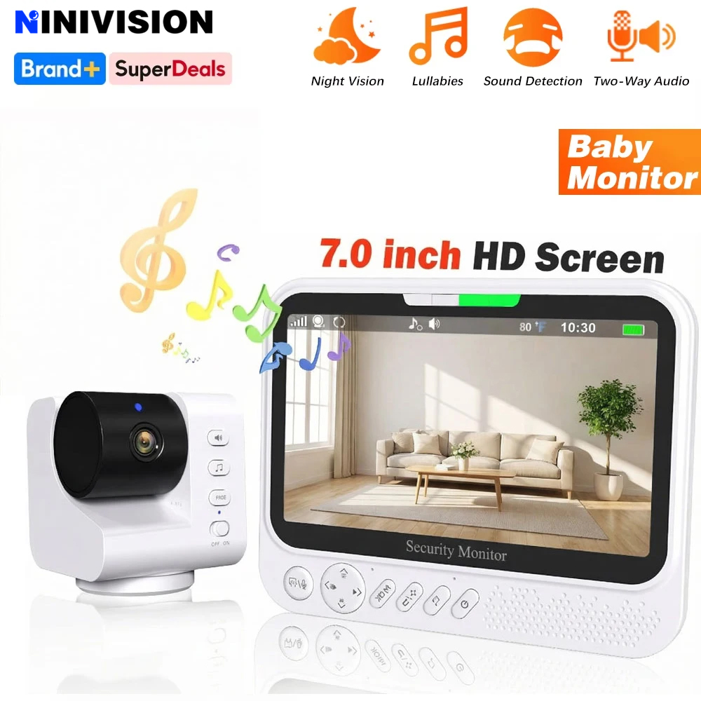 Slimme babyfoon 7 inch HD-sche - Smart Baby Night Light recensie en prijs