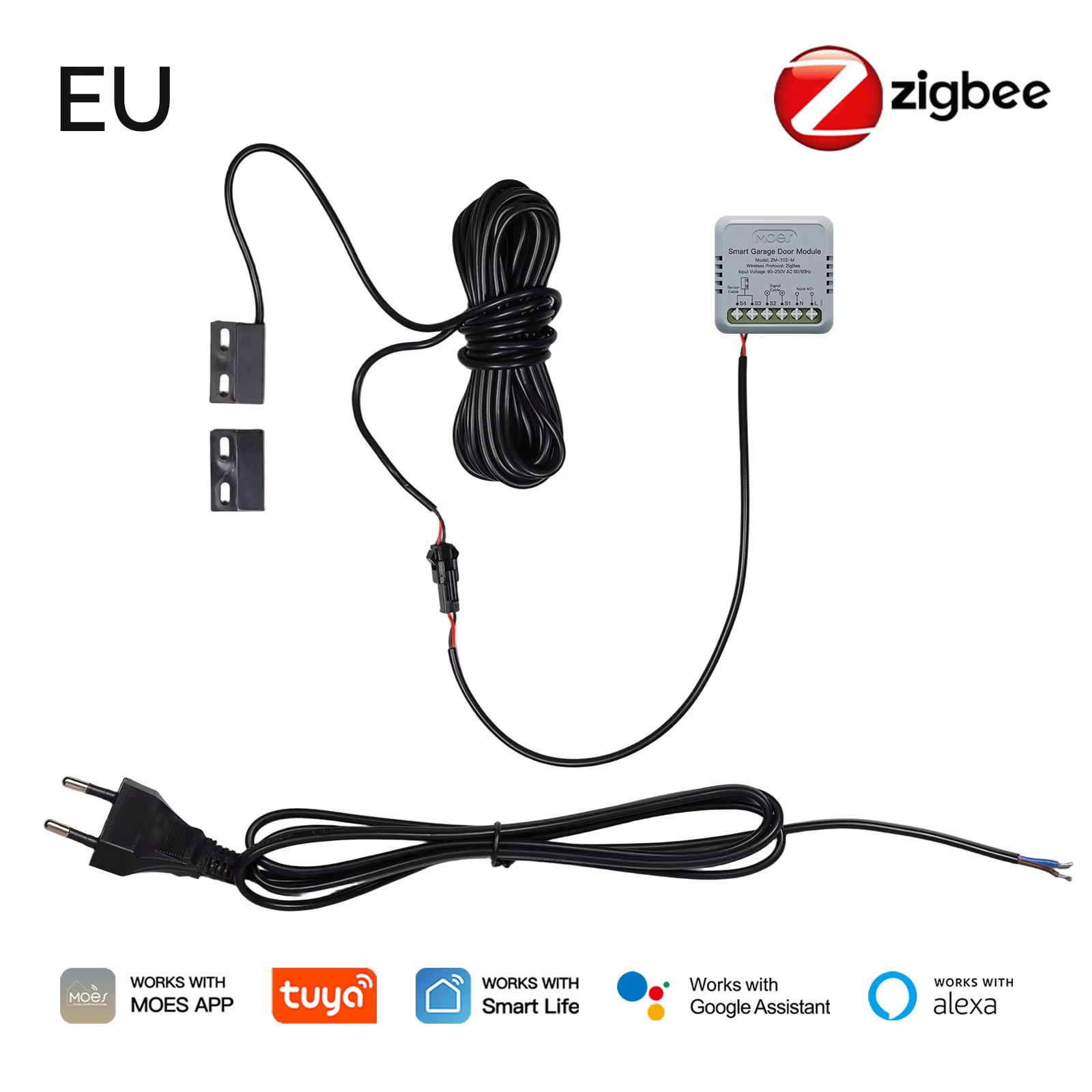 MOES Zigbee garagedeurcontroll - Smart Home Voice Assistant recensie en prijs