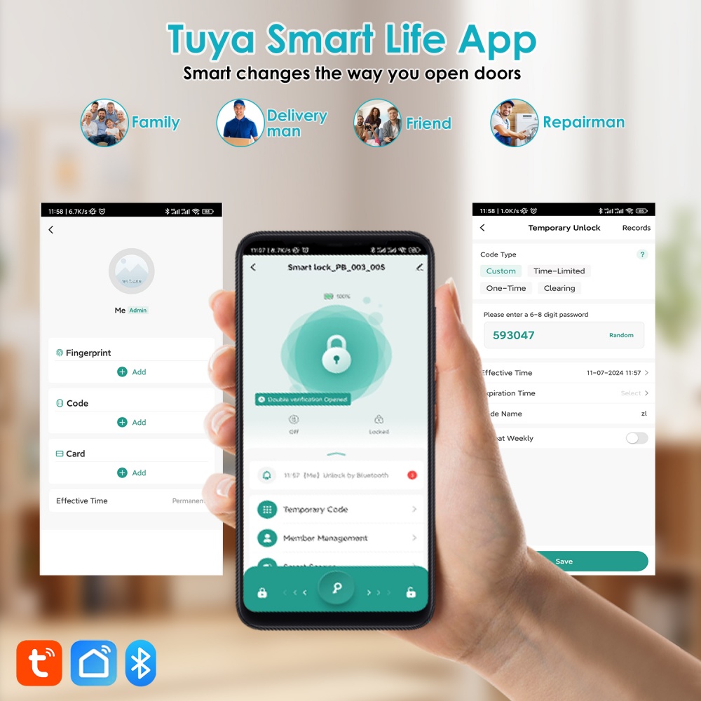 YFK Tuya 5-in-1 slimme deurgre - Smart Home Website recensie en prijs