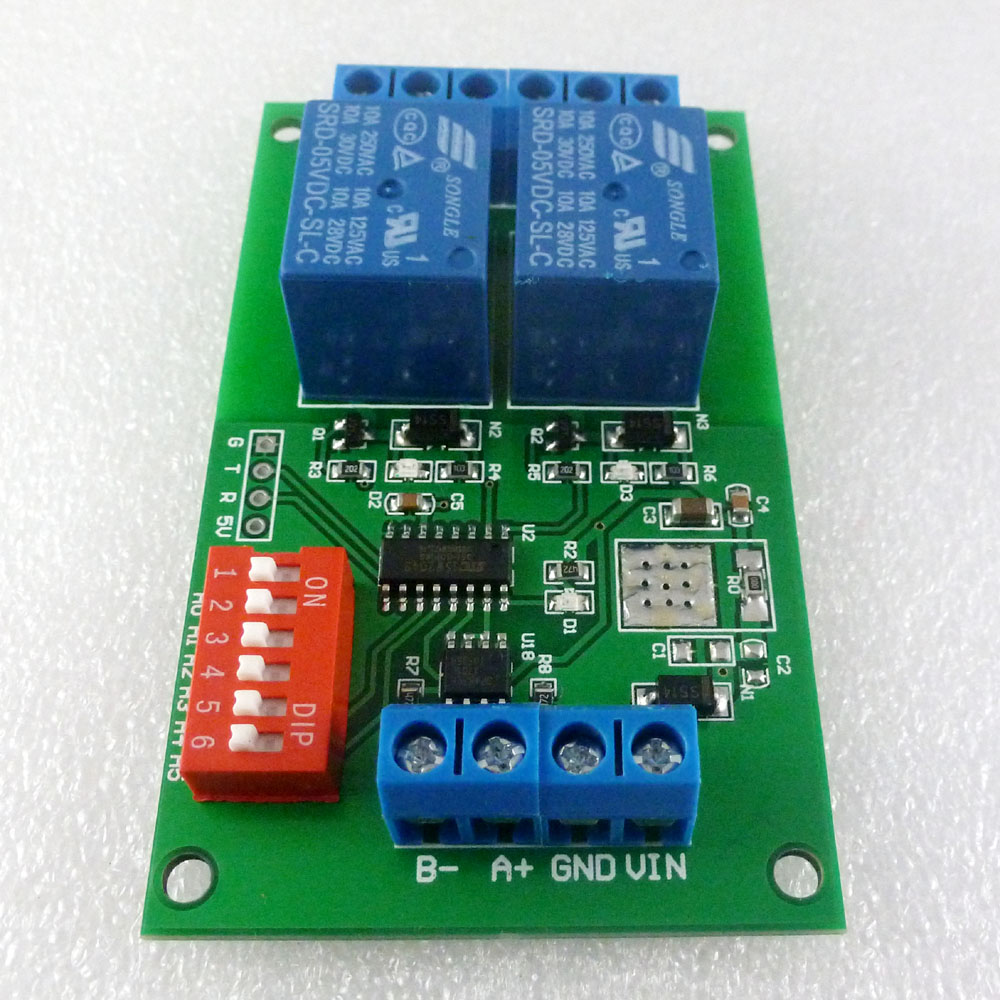 2-kanaals Modbus RTU relaismod - Smart Home With Plc recensie en prijs